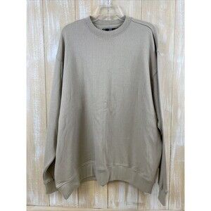 Nike Golf Men's XL Crew Neck Ribbed Long Sleeve Tan Sweater NWT